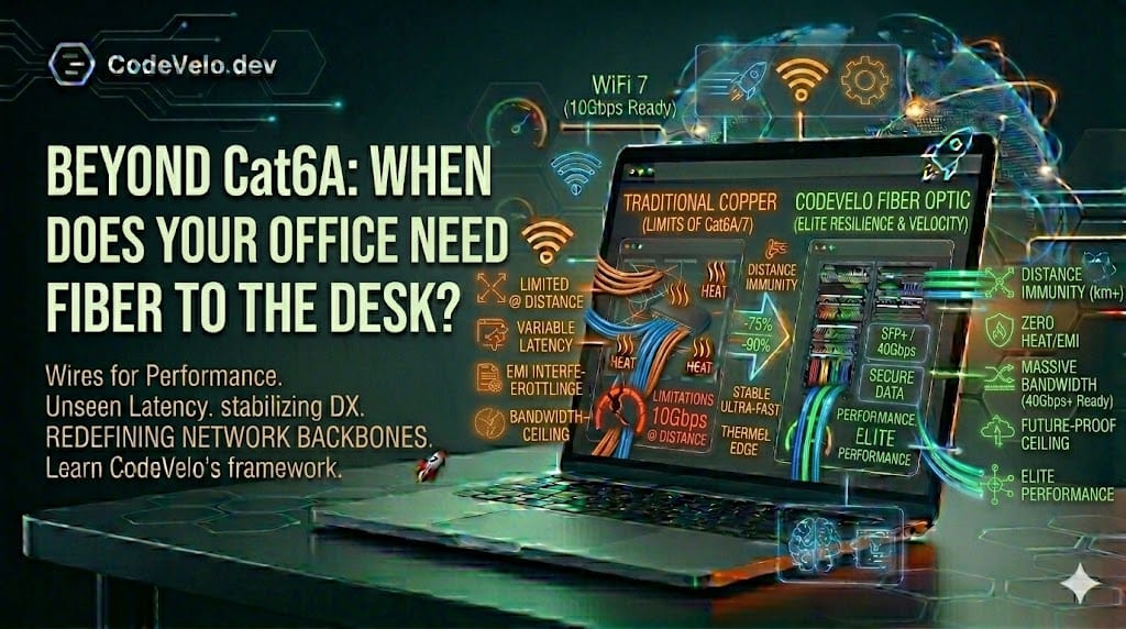 Beyond Cat6A: When Does Your Office Need Fiber to the Desk?