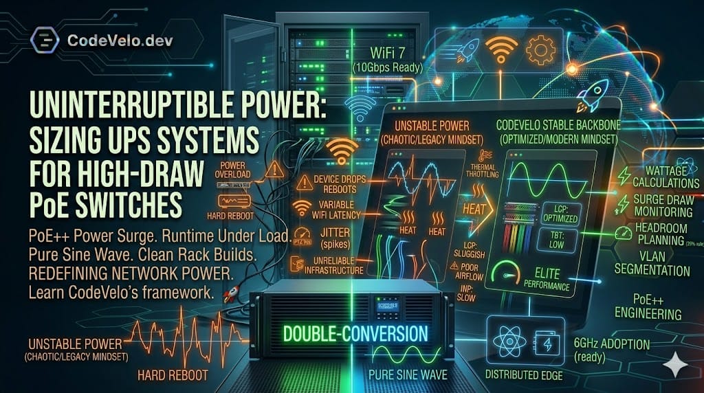 Uninterruptible Power: Sizing UPS Systems for High-Draw PoE Switches