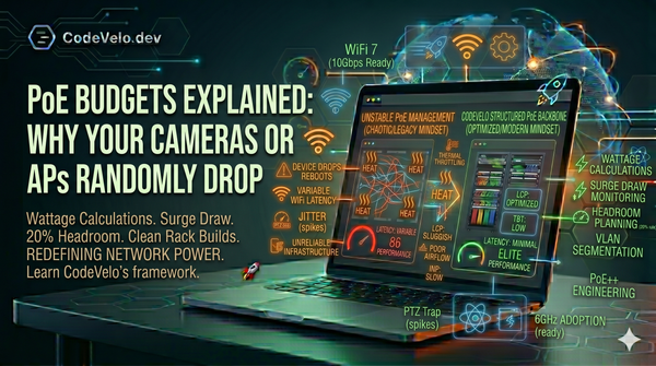 PoE Budgets Explained: Why Your Cameras or APs Randomly Drop
