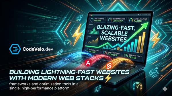 Building Lightning-Fast Websites with Modern Web Stacks ⚡