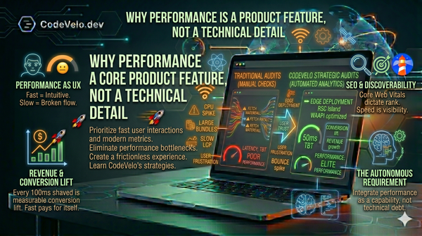Why Performance Is a Product Feature, Not a Technical Detail