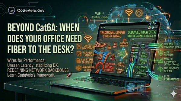 Beyond Cat6A: When Does Your Office Need Fiber to the Desk?