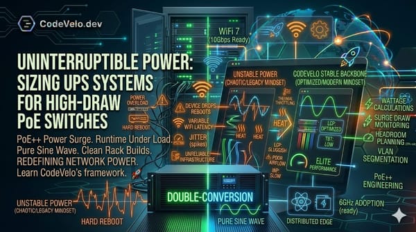 Uninterruptible Power: Sizing UPS Systems for High-Draw PoE Switches