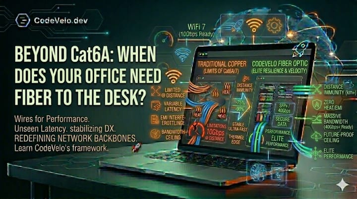 Beyond Cat6A: When Does Your Office Need Fiber to the Desk?